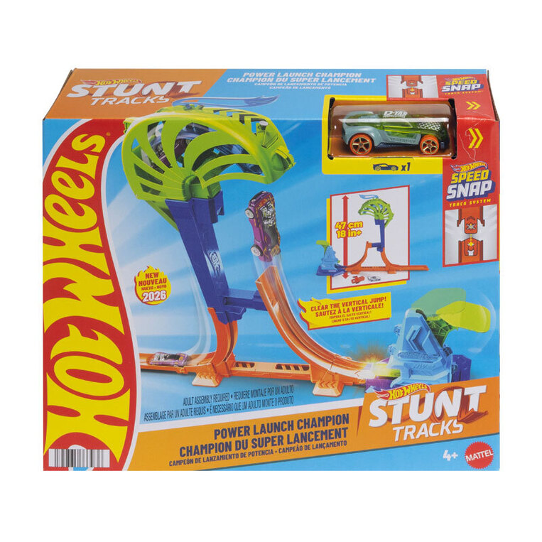 Hot Wheels Stunt Tracks Power Launch Champion - JHK75