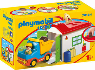 Playmobil 1.2.3 Φορτηγό Με Γκαράζ - 70184