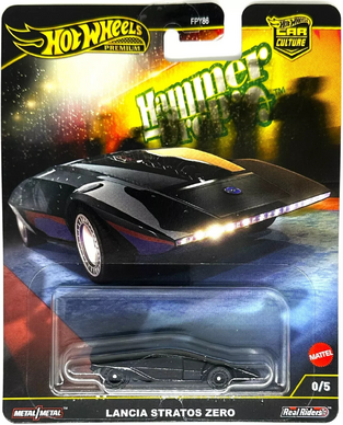 HW Premium Lancia Stratos Zero Black Chase - HRW10