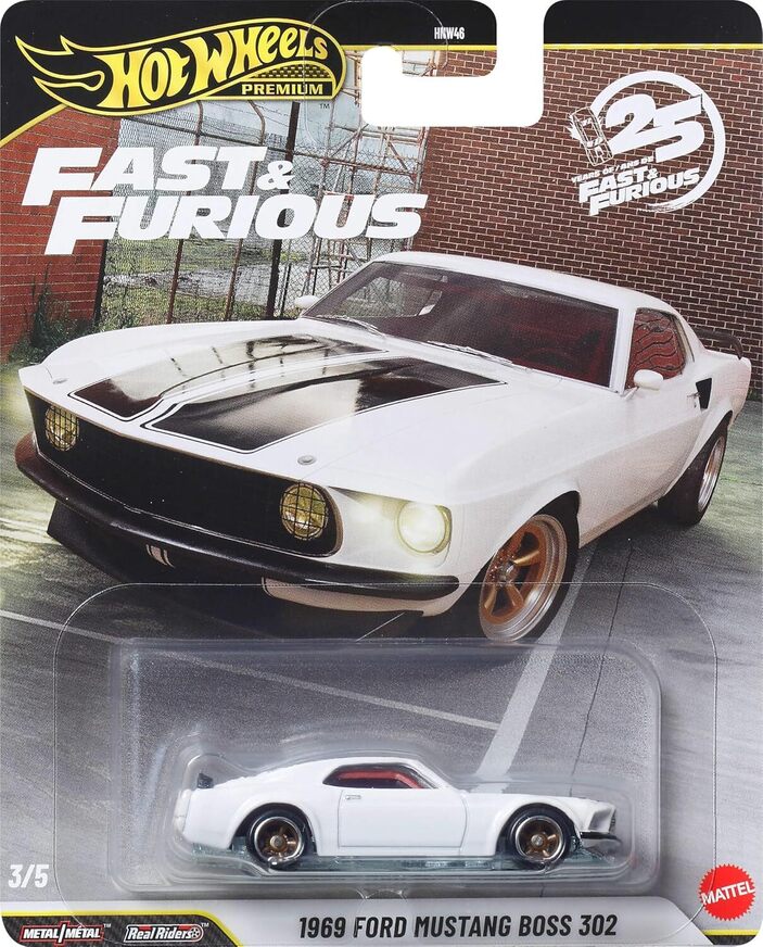Hot Wheels Premium: Fast & Furious – 1969 Ford Muztang Boss 302 - JHW72