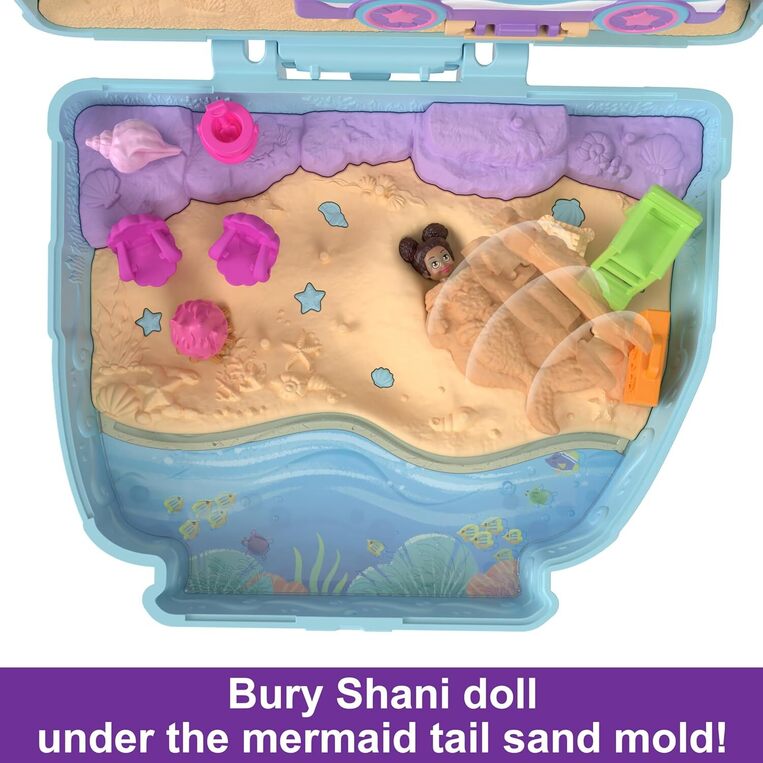 Polly Pocket Seaside Puppy Ride Compact - HRD36