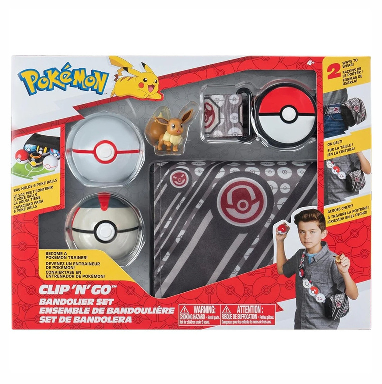 Pokemon - Clip 'N' Go Bandolier Set Με Φιγούρα Eevee  - PKW3157