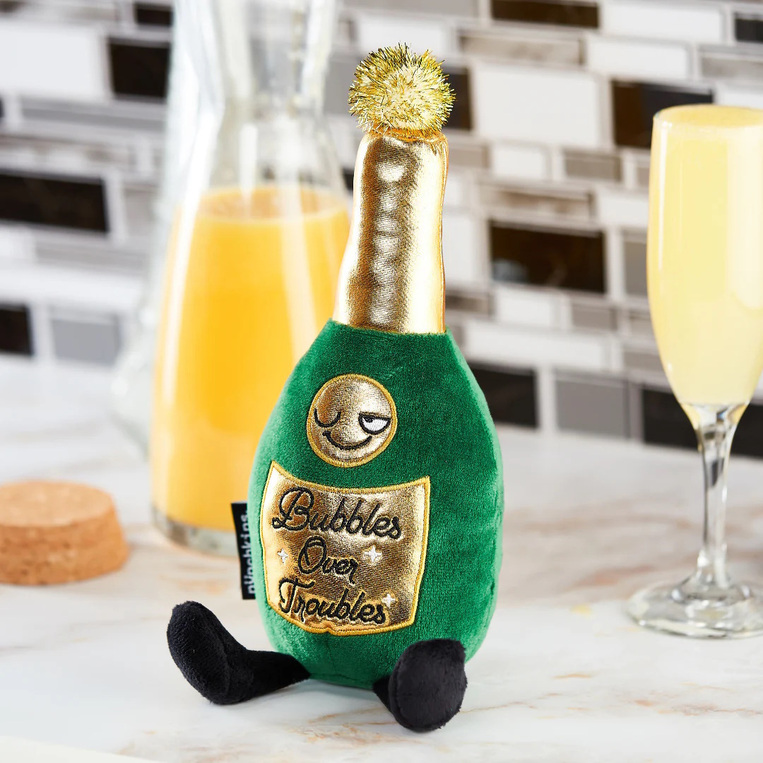 Punchkins Λούτρινο Champagne Bottle "Bubbles Over Troubles" - GC99055
