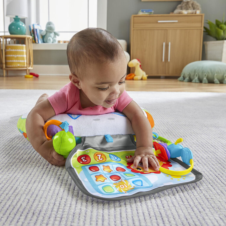 Fisher-Price Littlest Gamer Tummy Wedge Sensory Time Babytoy For Birth And Up - HGB89
