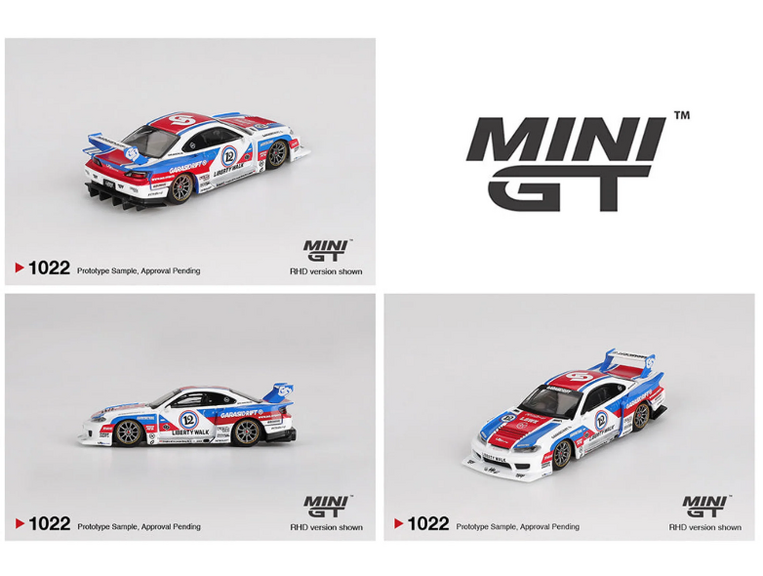 Mini GT 1:64 Nissan S15 Silvia LB-Super Sihlouette Garasidrift x LBWK 2025 - MGT01022BL