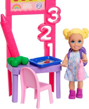 Barbie Σετ Επαγγέλματα Mε Παιδάκια - Δασκάλα Μελαχρινά Μαλλιά - JMK17