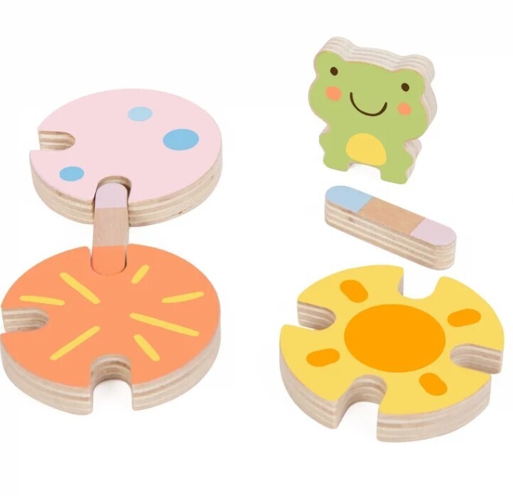 Classic World Ξύλινο Παιχνίδι Λογικής Νούφαρο - C20256