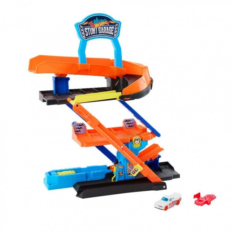 Hot Wheels City Transforming Stunt Garage 2 in 1 Playset - JHL94