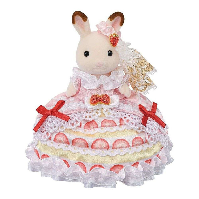 Sylvanian Families - Freyas Birthday Celebration Strawberry Cake Dress - SF5847 