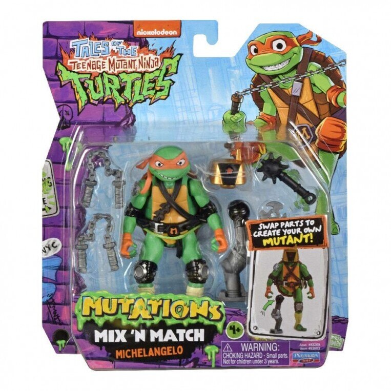 TMNT Mutations Βασική Φιγούρα Mix & Match- Διάφορα Σχέδια - T0201900
