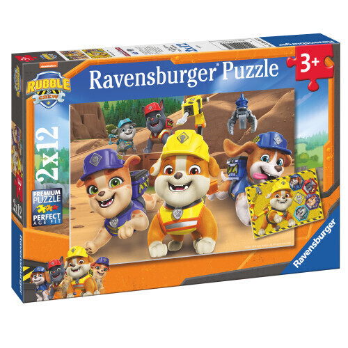 Ravensburger Puzzle: Rubble & Crew - Team in Action 2x12pcs - 12004167