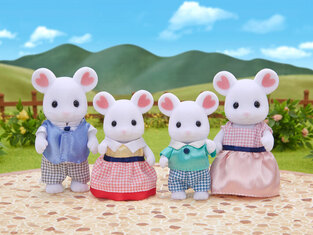 Sylvanian Families Οικογένεια Marshmallow Mouse - SF5308