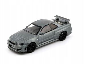 Mini GT - Nissan Skyline GT-R ( R34 ) Dark Metal Gray Nismo CRS 1999 - Scale 1-64 - MGT01160BL