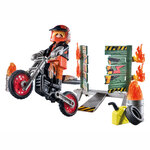 Playmobil Starter Pack Stunt Show Ακροβατικά Με Μηχανή Motocross - 71256