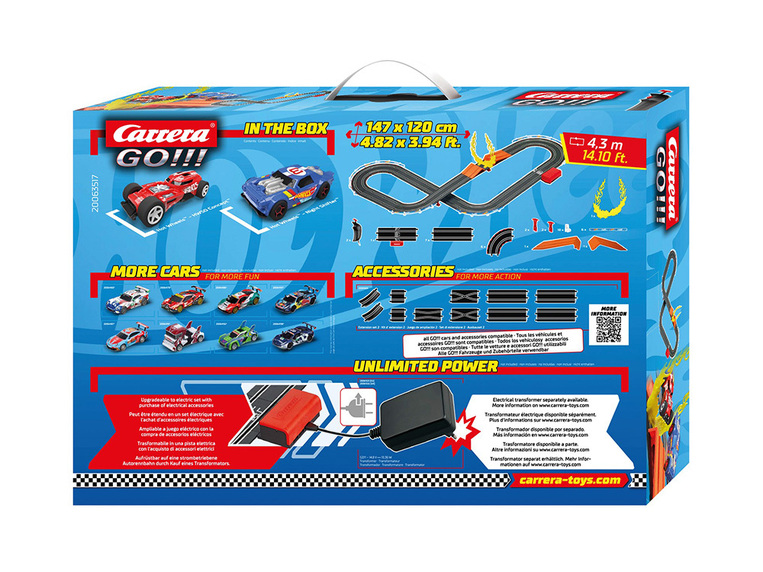 Carrera Go!!! Slot Racing Track Hot Wheels Battery Operated 1:43 - 20063517