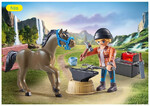 Playmobil Horses Of Waterfall Ο Πεταλωτής Ben Με Το Άλογο Achilles - 71357