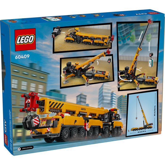 Yellow Mobile Construction Crane 