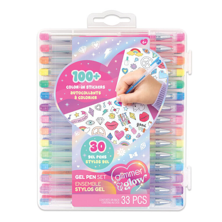 Make It Real Glimmer & Glow 30 Gel Pen Set - FK72007