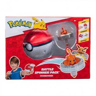 Pokemon Σετ Μάχης Spinner Charmander & Pokeball Εκτοξευτής - PKW4401