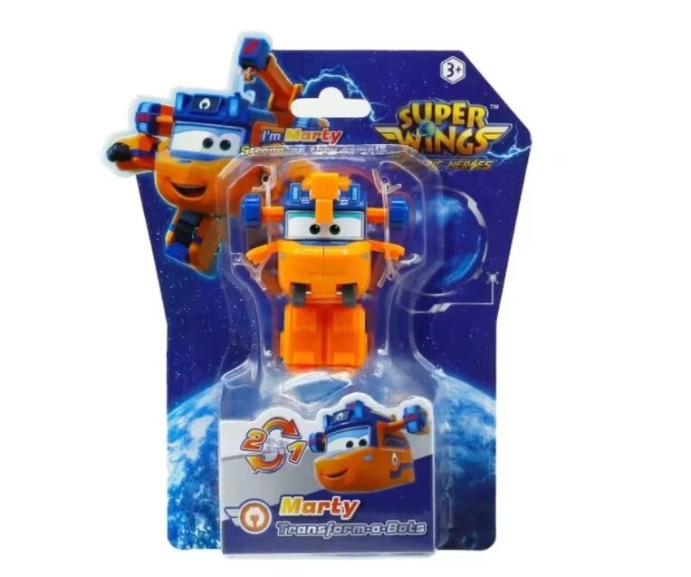 Super Wings Electric Heroes Transform A Bot Marty - 780034