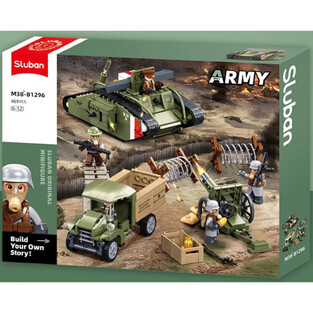 Sluban Army Assault Tank WWII - Mark Vs Set - M38-B1296