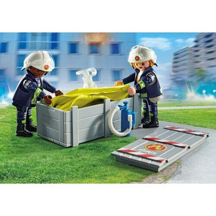 Playmobil Action Heroes Πυροσβέστες Με Στρώμα Διάσωσης - 71465