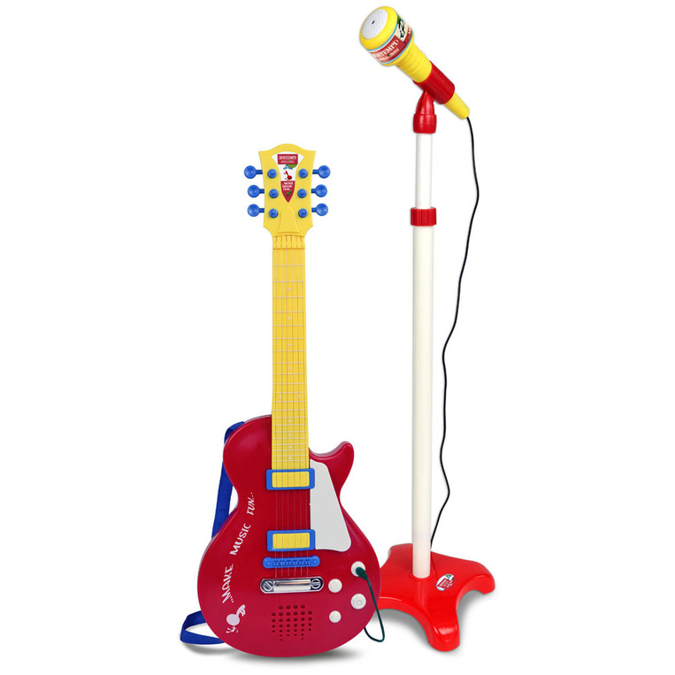 Bontempi Electronic Rock Guitar With Stage Microphone - 245832