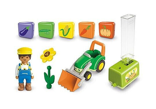 Playmobil Junior : Τρακτέρ Με Λαχανικά - 71773