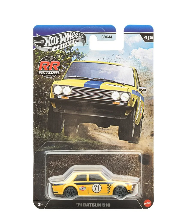 Hot Wheels Silver Series Rally Racers '71 Datsun 510 - JKX64