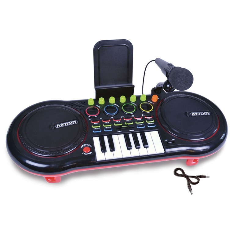 Bontempi DJ Mixer With Microphone And Keyboard - 181000