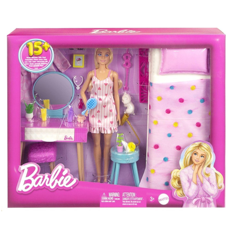 Barbie Υπνοδωμάτιο Με Κούκλα - HPT55