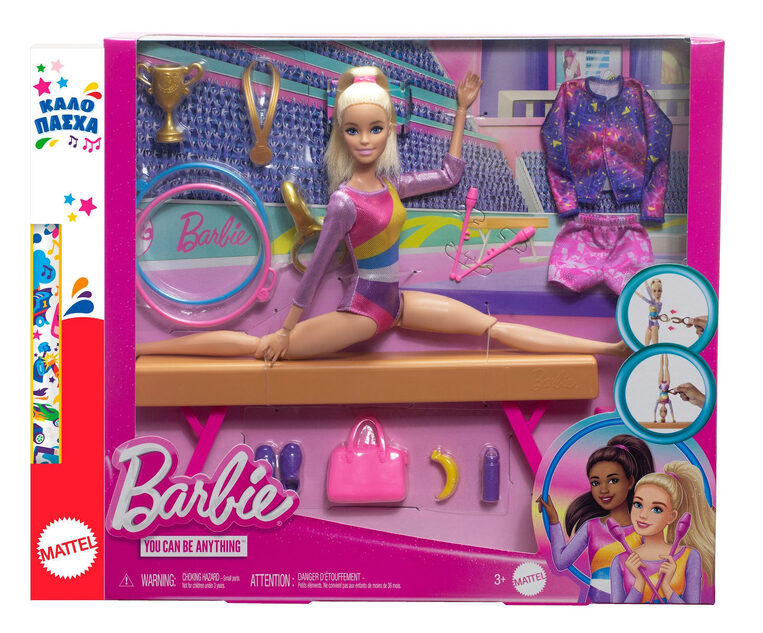 Παιχνιδολαμπάδα Barbie Αθλήτρια Ενόργανης Γυμναστικής - HRG52L