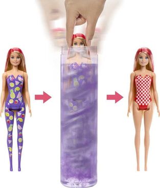 Barbie Κούκλα Color Reveal Φρουτάκια - HJX49