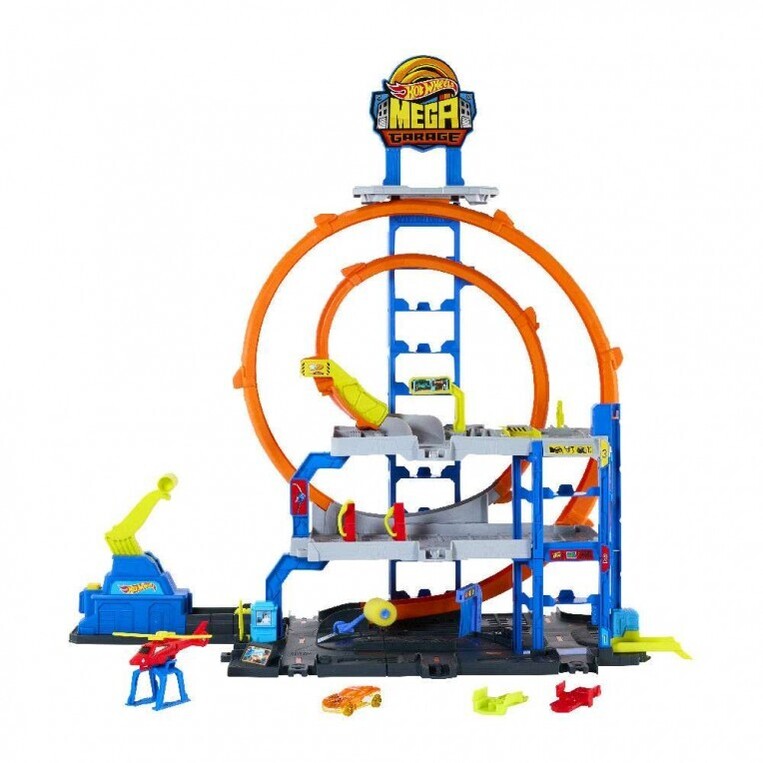 Hot Wheels City Mega Loop Garage Playset - JBM74