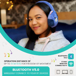 Squishmallows Ingred The Cow – Λούτρινα Ασύρματα Παιδικά Ακουστικά Mε Μικρόφωνο - 122229