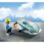 Playmobil 1.2.3 Bay Games Πιλότος με αεροπλανάκι - 71159