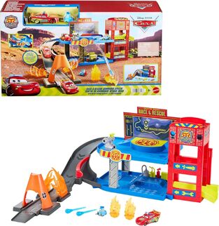 Cars Playset With Lightning McQueen & Guido - JMT59