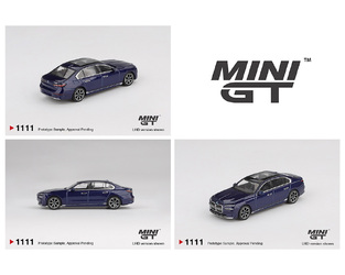 Mini GT 1:64 BMW i7 x Drive60 Tanzanite Blue Metallic - MGT01111BL