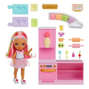 Rainbow High Littles Ζαχαροπλαστείο Mε Κούκλα Kandy - 522058EUC