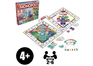 Hasbro Gaming Monopoly Junior 2 σε 1 - F8562