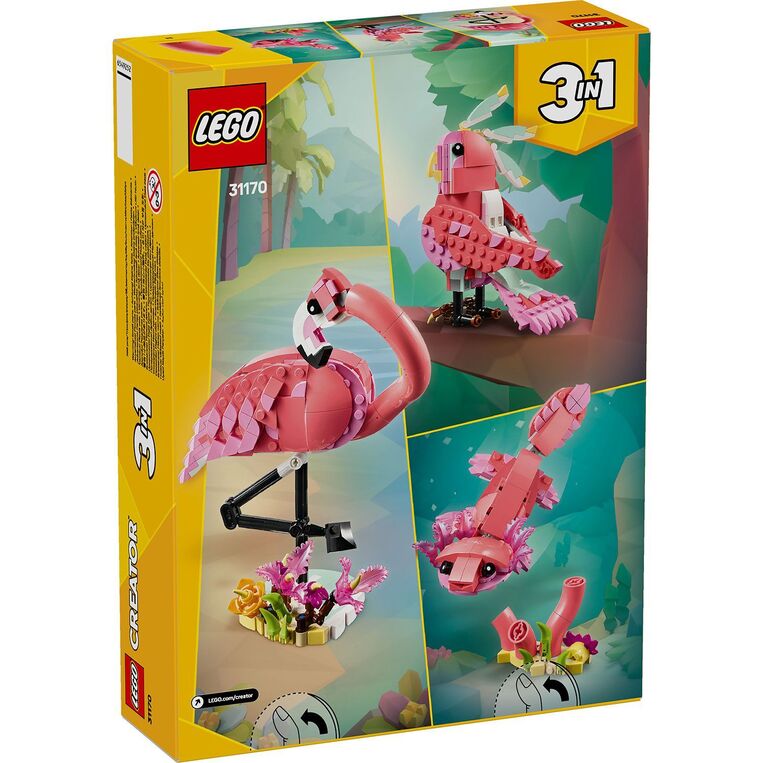 LEGO Creator 3 in 1 Wild Animals: Pink Flamingo - 31170