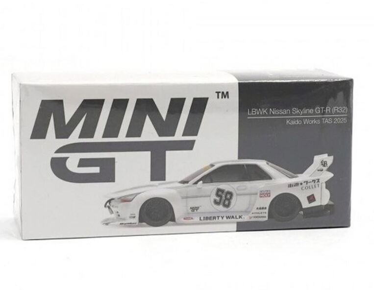 Mini GT Blister Nissan Skyline GT-R (R32) Kaido Works TAS 2025 - MGT01217BL