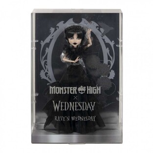 Monster High Συλλεκτική Κούκλα Wednesday Addams Rave N Wednesday Black Dress - HXJ03