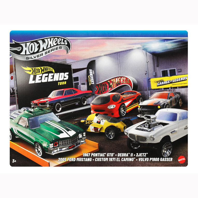 Hot Wheels Silver Series 6-Pack Die-Cast Vehicles Hot Wheels Legends - JBY78