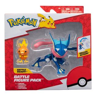 Pokemon Battle Figure 2 Pack Features 11cm Greninja & 5cm Torchich - PKW2905