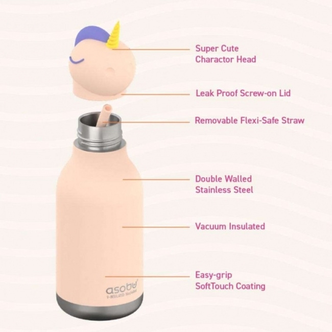 Asobu Μπουκάλι Θερμός Bestie Unicorn 460ml - GRAF05454