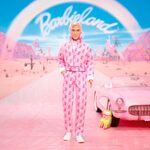 Barbie The Movie Ken Collectible Doll Wearing Pink Jumpsuit - JCP80