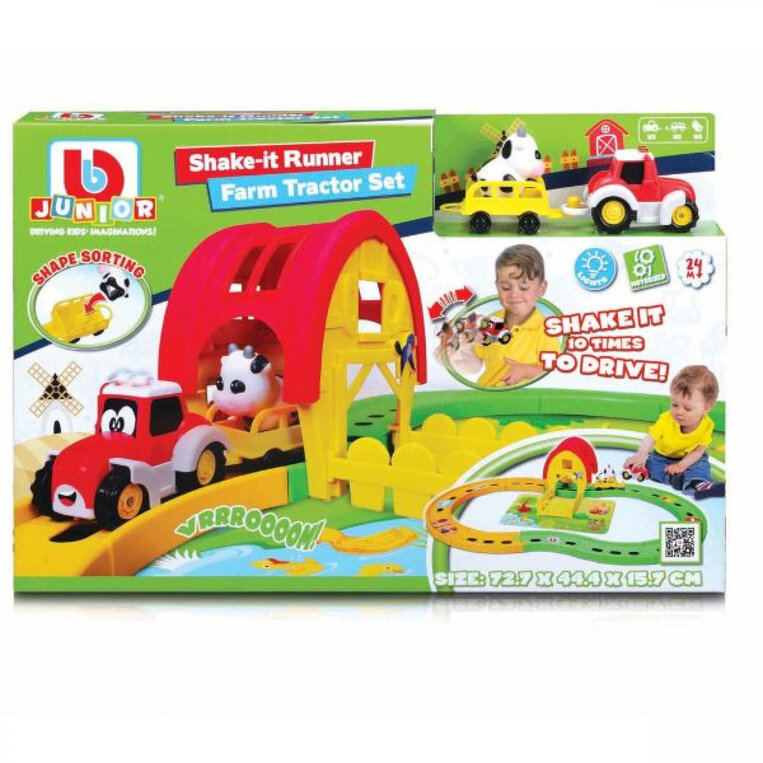 BB Junior Shake-it Runner Farm Tractor Set - 16/88619