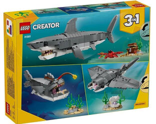 LEGO Creator 3 in 1 Fierce Shark With A Treasure Chest - 31381