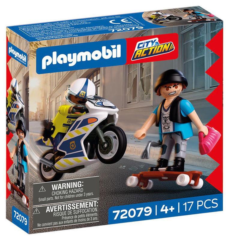 Playmobil City Action Αστυνομική Καταδίωξη Με Μοτοσικλέτα - 72079